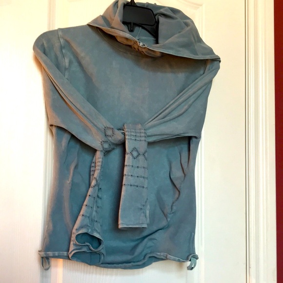 Fp movement free people workout top shirt medium large m l hooded hoodie - Picture 1 of 6